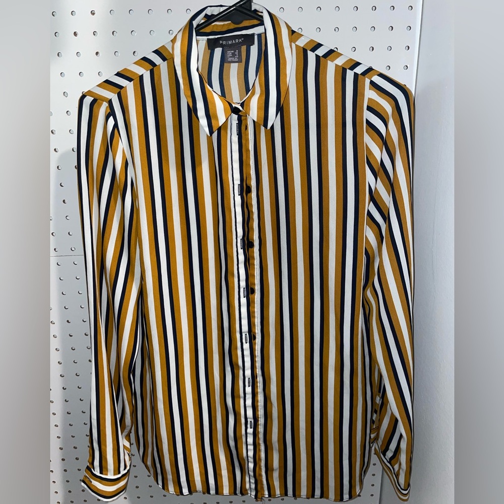 Striped button down shirt